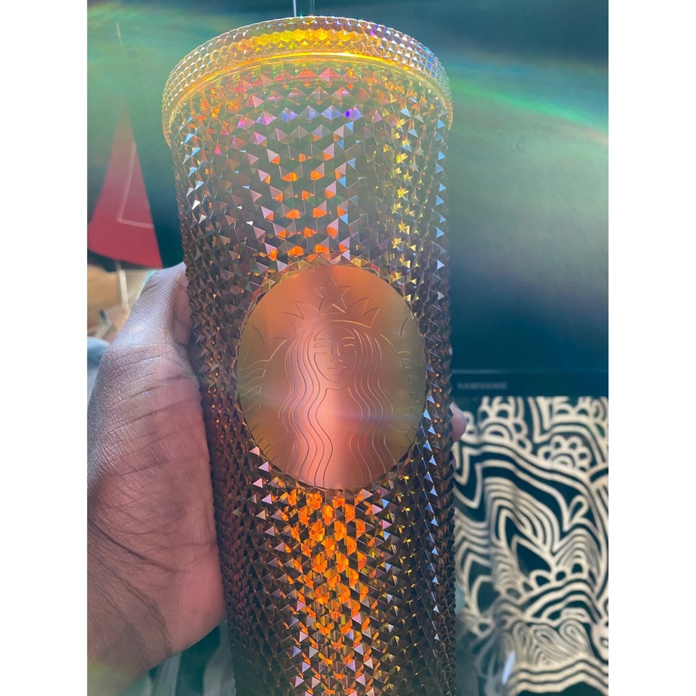 Starbucks Gold Studded Cup(: